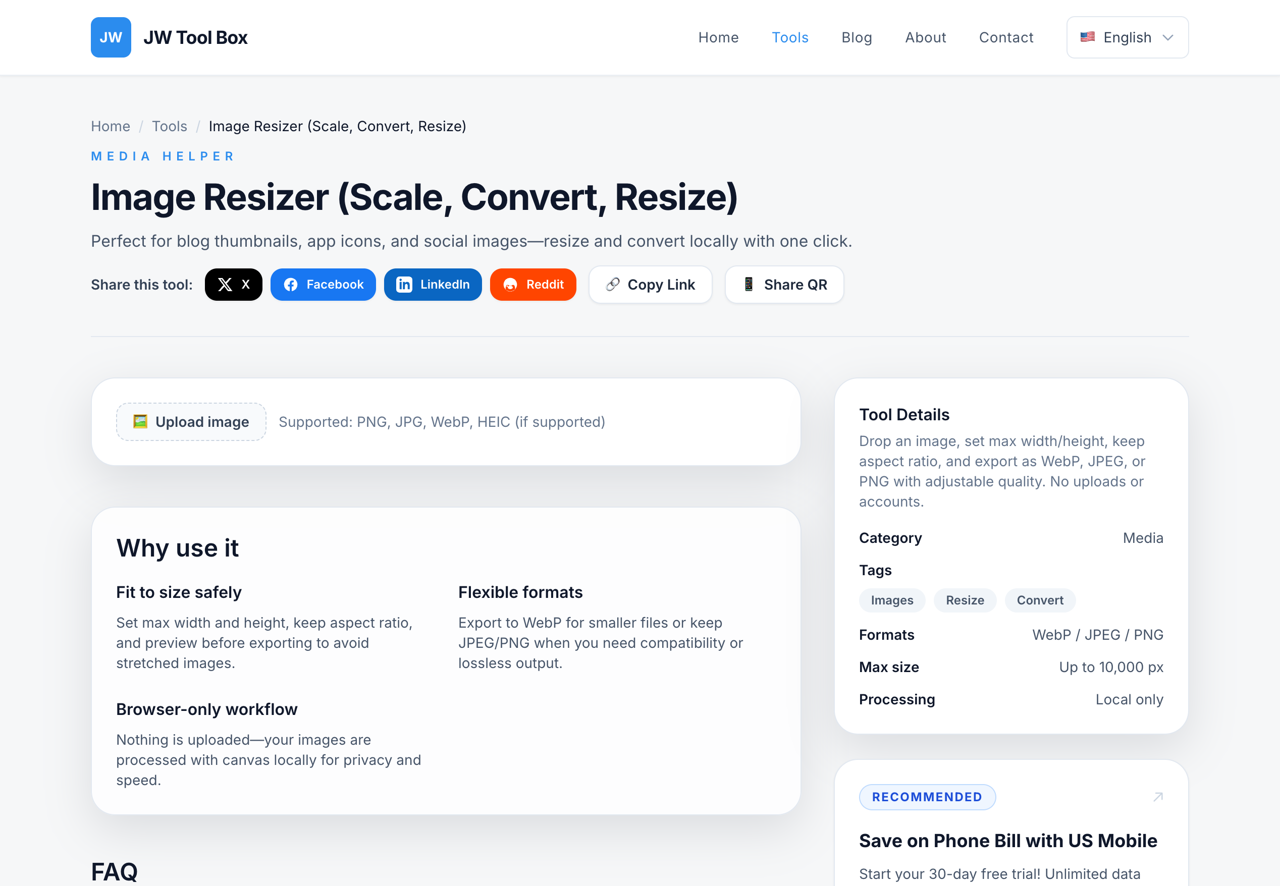 Online Image Resizer Tool
