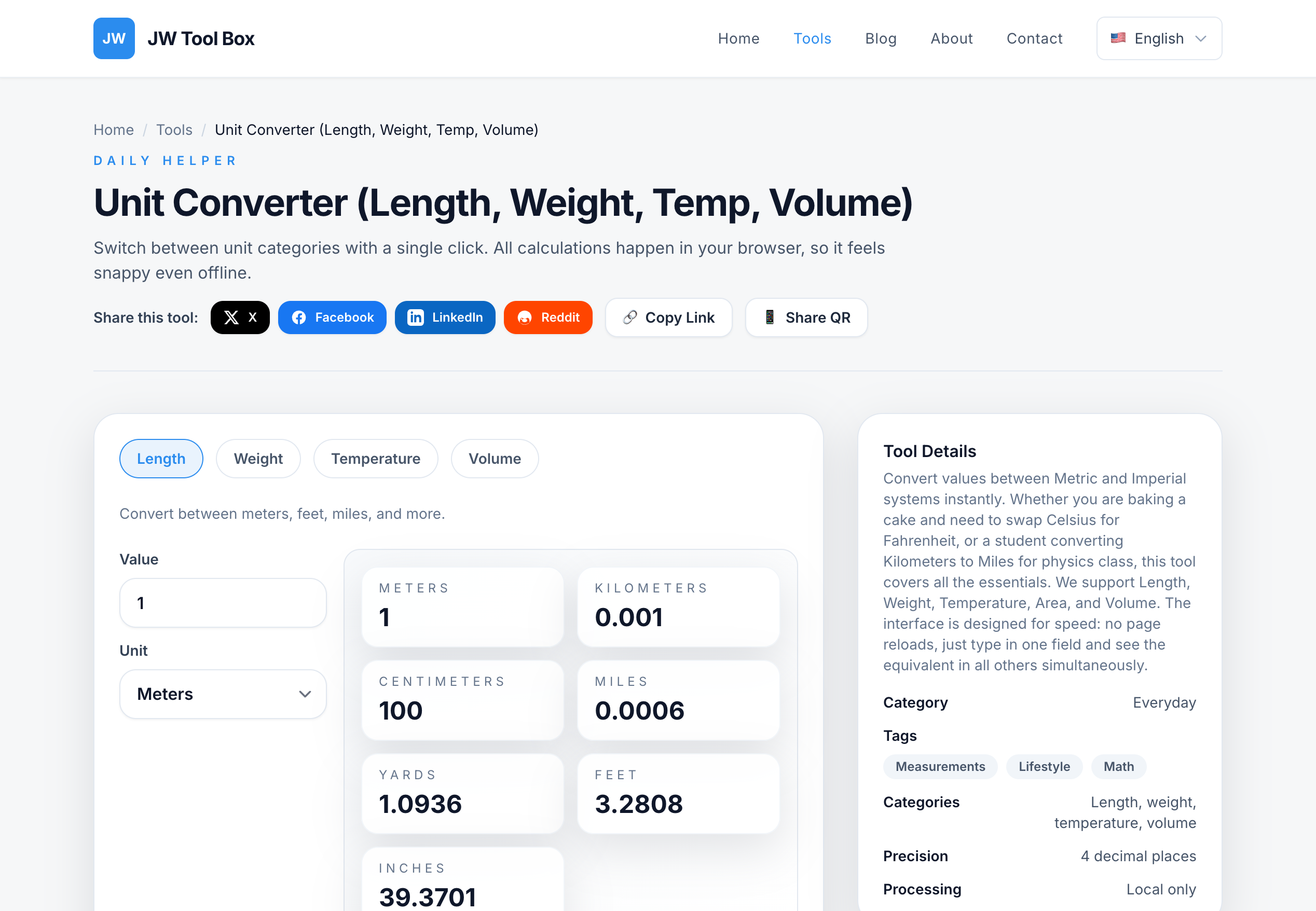 Universal Unit Converter for Kitchen Measurements
